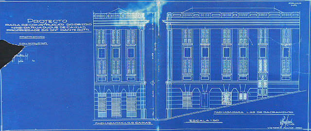 ID 327 - Projeto para reconstrução de prédio à rua Duque de Caxias n. 81, Centro, Vitória, proprietário Dante Botti, julho de 1930.