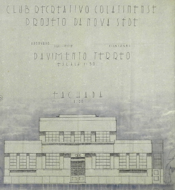 ID 515 - Projeto da nova sede do Clube Recreativo Colatinense, Colatina, janeiro-maio de 1944.
