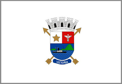 Bandeira de Vitória. Fonte: site ificial da Prefeitura Municipal de Vitória