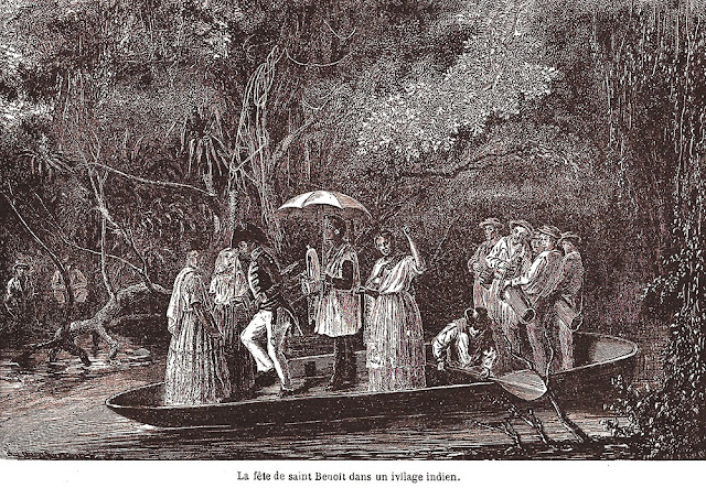 Festa de São Benedito. Registro feito por François Biard em seu livro Deux années eu Brásil, Paris, 1862, p.190.