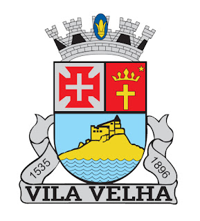 Brasão de armas do município de Vila Velha, ES. Fonte: site oficial da PMVV.