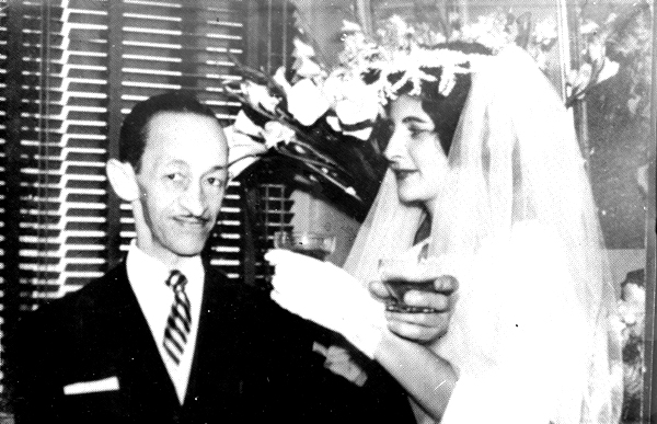 Casamento com D. Rosalina, em 1960.