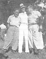 Em Foz do Iguaçu, com Luiz Goiano e Seveverino. 1940/1944.